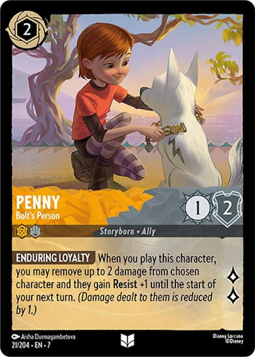 Image for Penny - Bolt's Person (21/204) (7) - Disney Lorcana