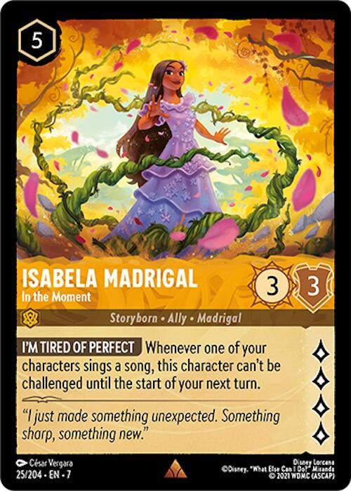 Image for Isabela Madrigal - In the Moment (25/204) (7) - Disney Lorcana