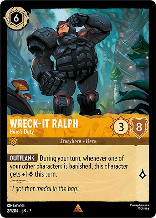 Image for Wreck-It Ralph - Hero's Duty (27/204) (7) - Disney Lorcana