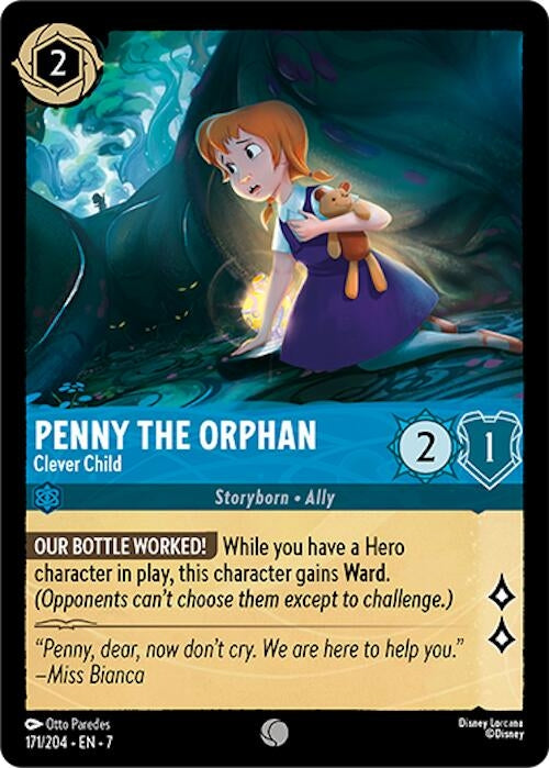 Image for Penny the Orphan - Clever Child (171/204) (7) - Disney Lorcana