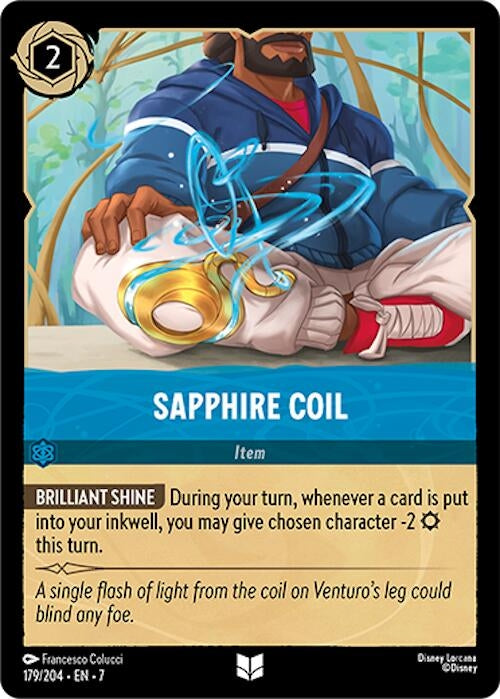 Image for Sapphire Coil (179/204) (7) - Disney Lorcana