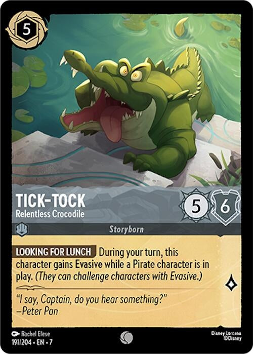 Image for Tick-Tock - Relentless Crocodile (191/204) (7) - Disney Lorcana