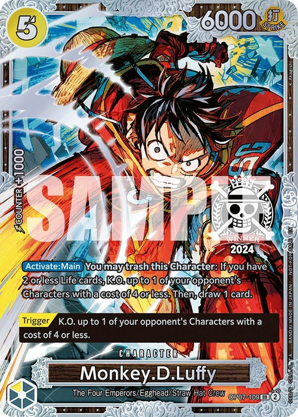 Monkey.D.Luffy (Championship 2024 World Final 2nd Place) (OP07-109) (OP-PR)