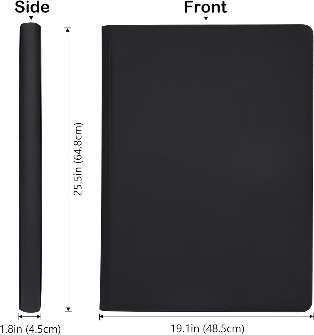 36-Pocket Ringless Trading Card Binder - Holds 2304 Sleeved Cards, Side-Loading Black Pages, Water-Resistant Zipper Album for TCG & Sports