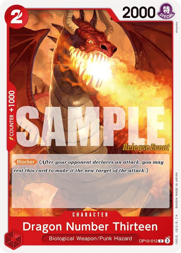 Image for Dragon Number Thirteen (OP10-012) (OP10 RE) - One Piece Card Game