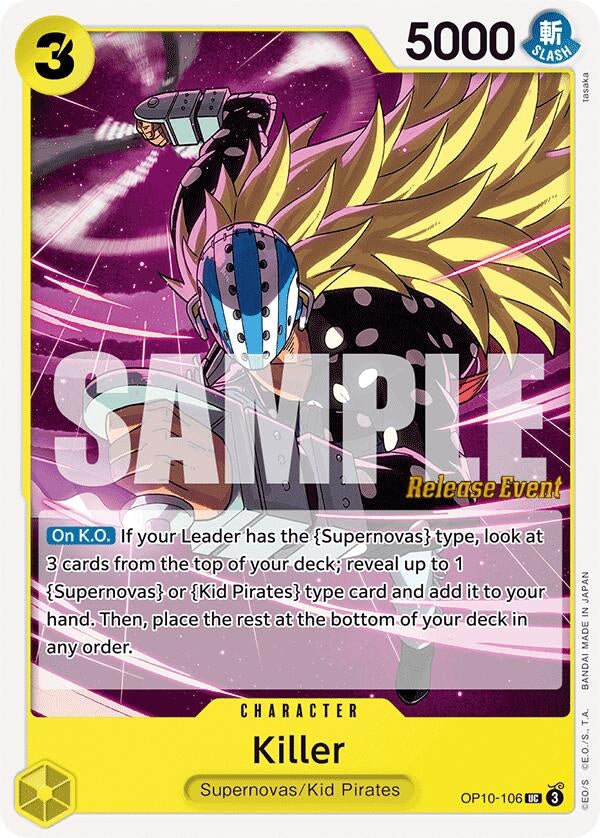 Image for Killer (OP10-106) (OP10 RE) - One Piece Card Game