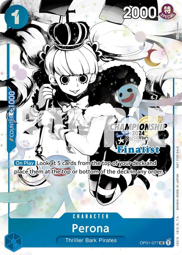 Perona (Championship 2024 Finalist Card Set Vol. 2) (OP01-077) (OP-PR)