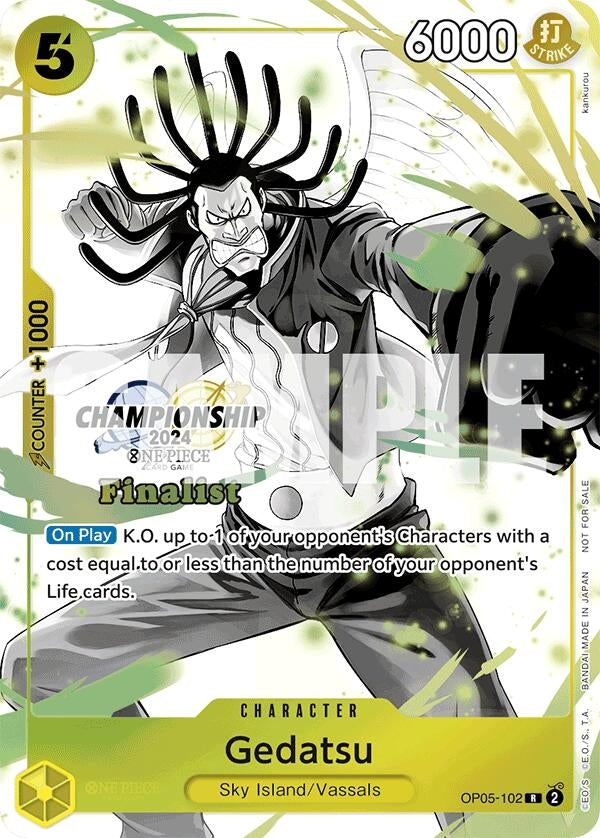Gedatsu (Championship 2024 Finalist Card Set Vol. 2) (OP05-102) (OP-PR)