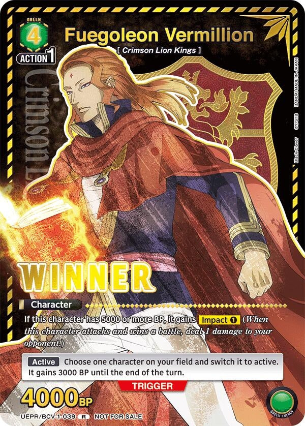 Fuegoleon Vermillion (Winner) (UEPR/BCV-1-039) (UEPR)