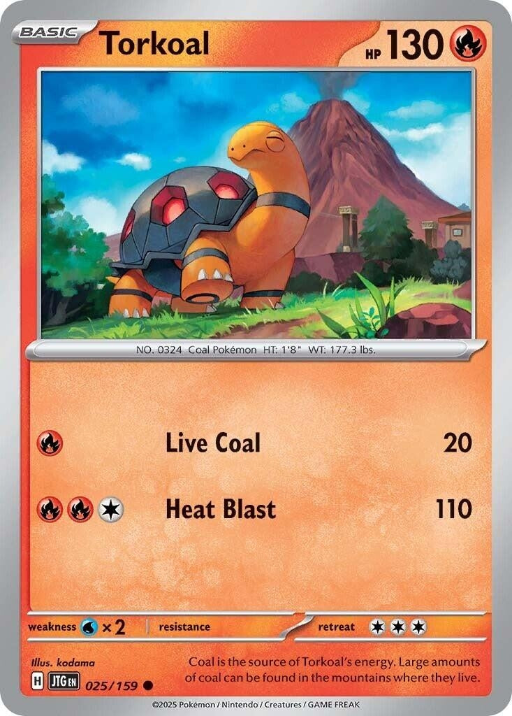 Image for Torkoal (025/159) (JTG) - Pokemon