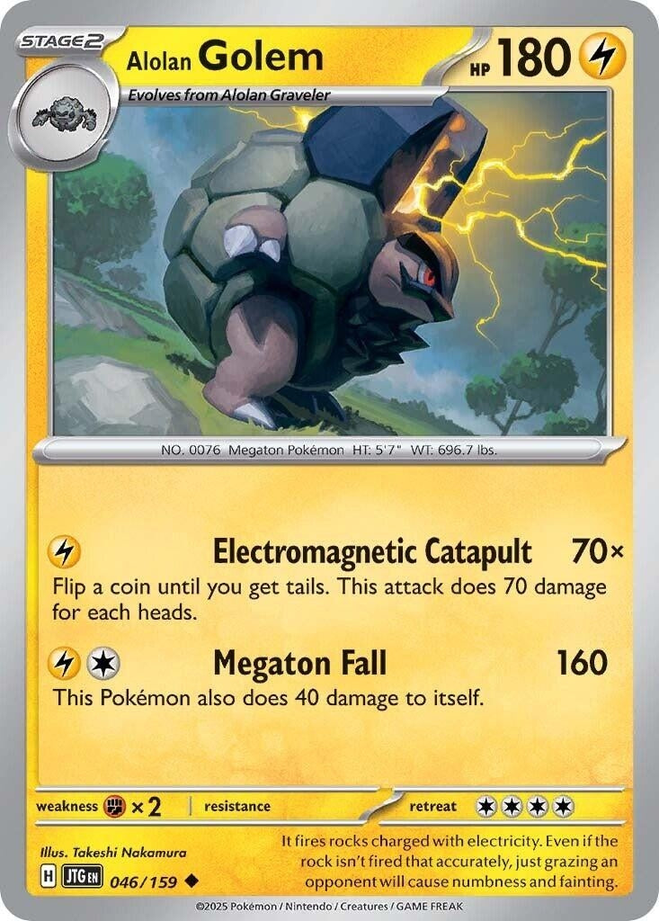 Alolan Golem (046/159) (JTG)