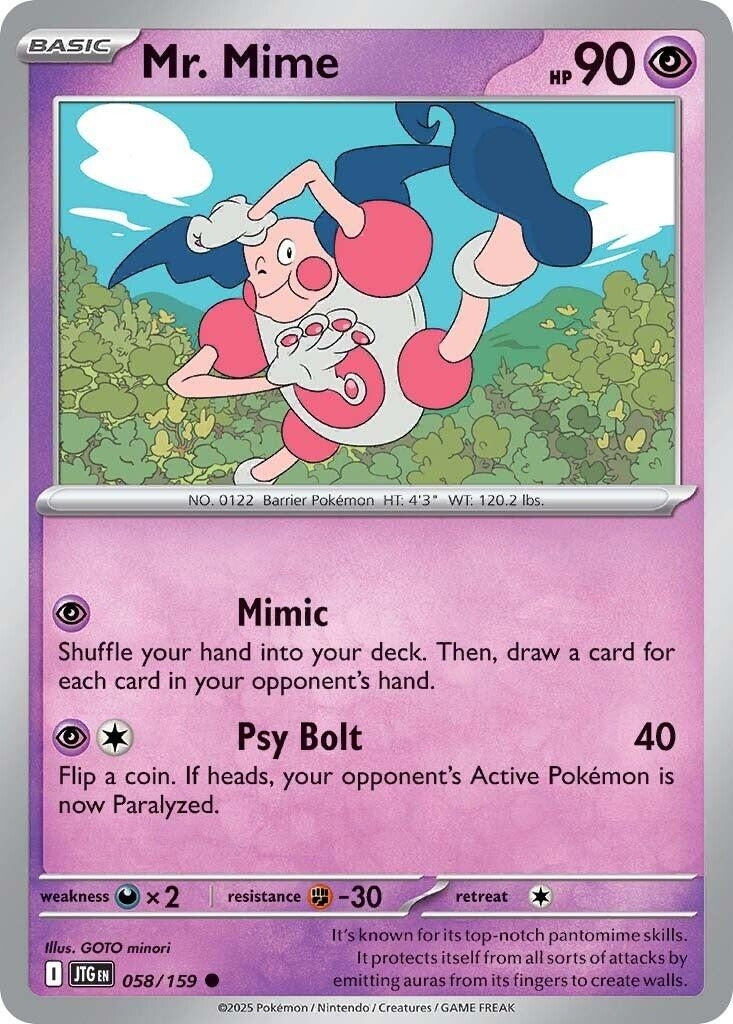 Mr. Mime (058/159) (JTG)