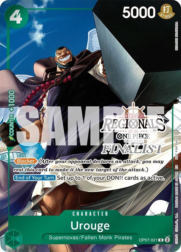 Image for Urouge (Offline Regional Finalist Card Set 2025 Vol.1) (OP07-021) (OP-PR) - One Piece Card Game