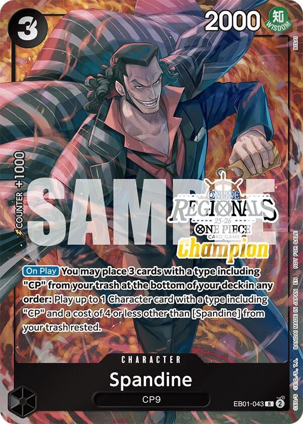 Image for Spandine (Online Regional Champion Card Set 2025 Vol.1) (EB01-043) (OP-PR) - One Piece Card Game