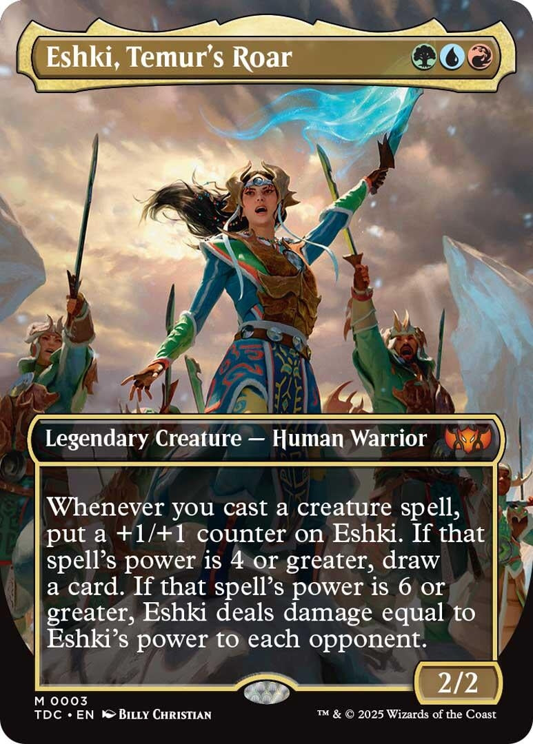 Eshki, Temur's Roar (Borderless) (3) (TDC)
