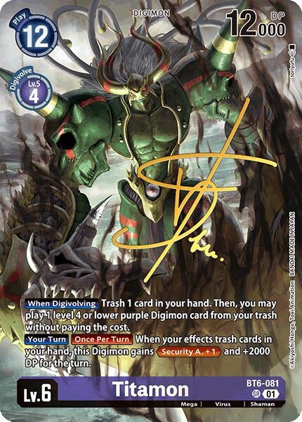 Titamon (Rare Pull) (BT6-081 SR) (BT-21)