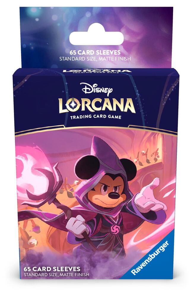 Disney Lorcana Card Sleeves - Mickey Mouse, Wayward Sorcerer (65-Pack) - Ravensburger Card Sleeves (RCS)