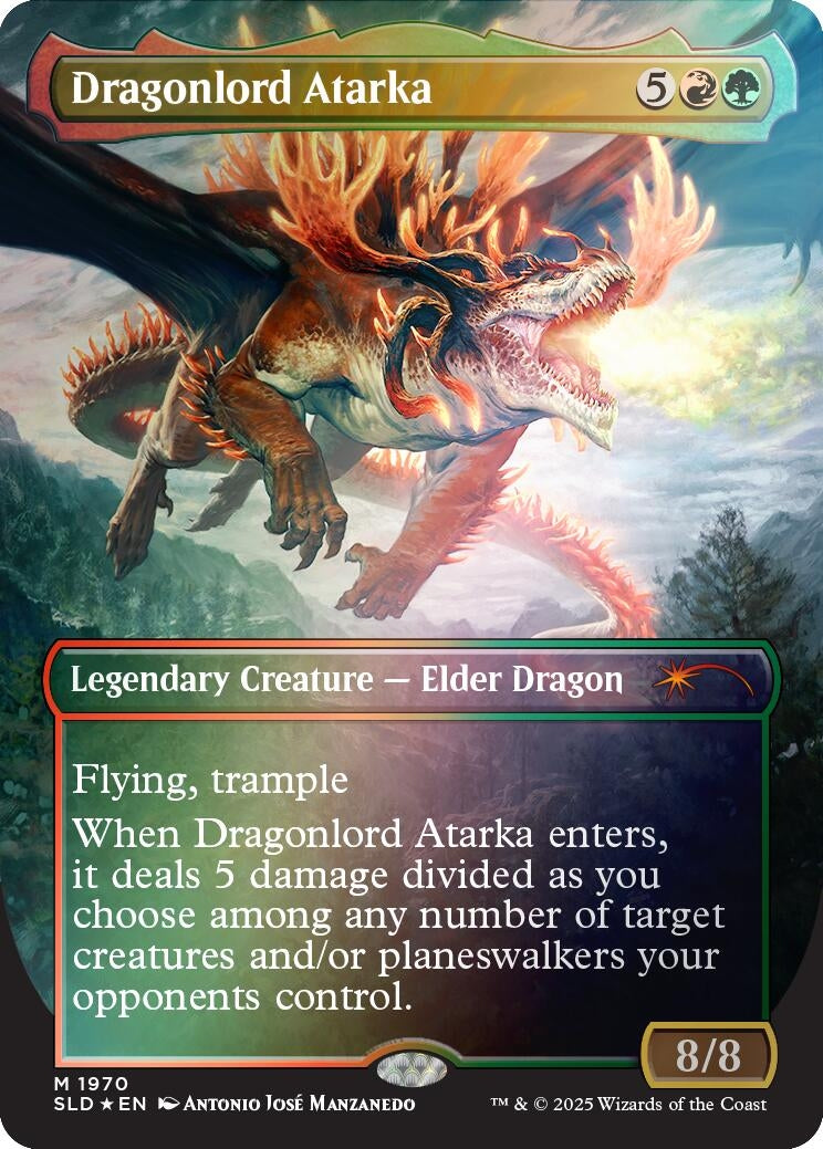 Dragonlord Atarka (Rainbow Foil) (1970) (SLD)