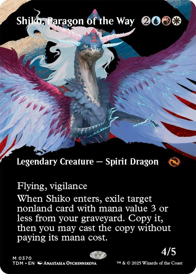 Shiko, Paragon of the Way (Borderless) (370) (TDM)