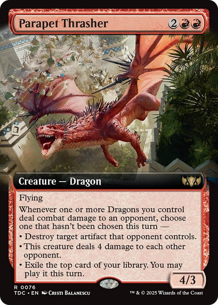 Parapet Thrasher (Extended Art) (76) (TDC)