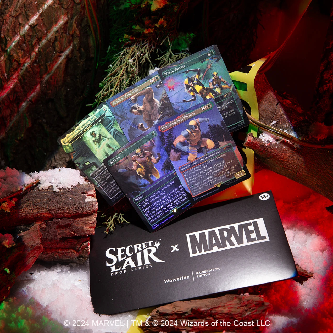 Secret Lair Drop: Secret Lair x Marvel's Wolverine - Rainbow Foil Edition