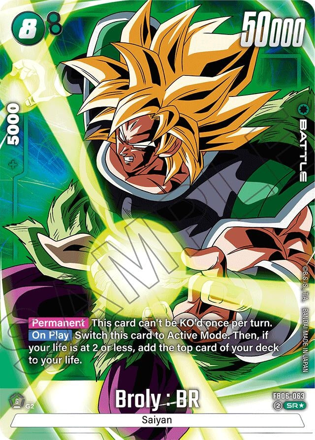 Broly : BR - FB06-063 (Alternate Art) (FB06-063) (FB06)