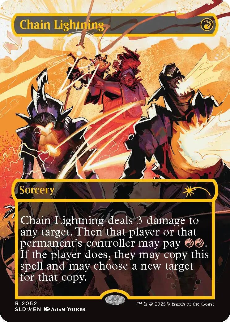Chain Lightning (2052) (Raised Foil) (2052) (SLD)