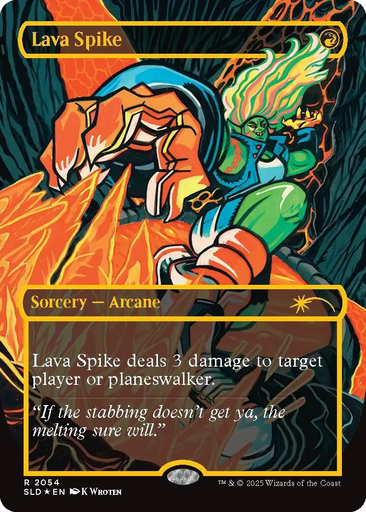 Lava Spike (2054) (Raised Foil) (2054) (SLD)