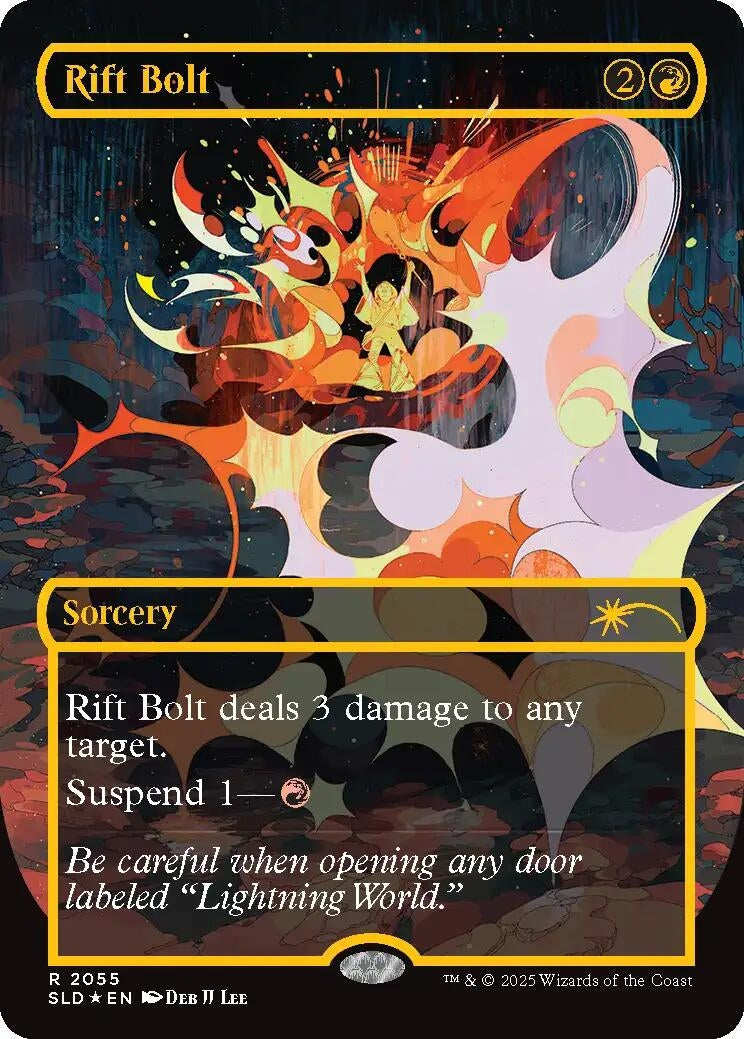 Rift Bolt (2055) (Raised Foil) (2055) (SLD)