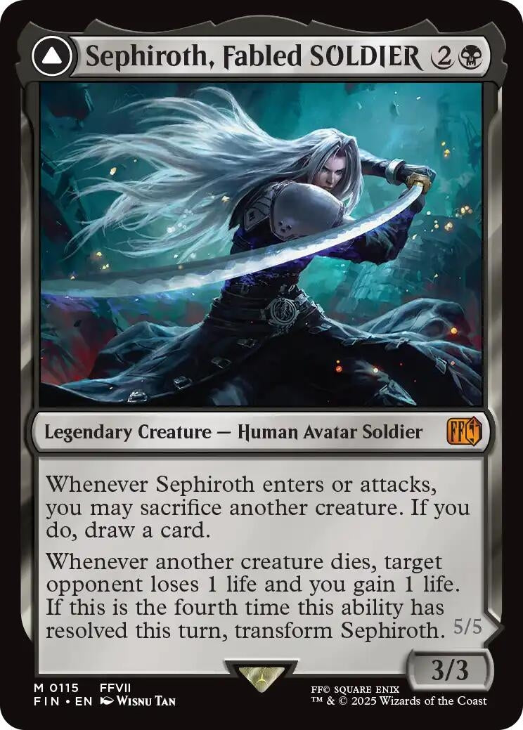 Sephiroth, Fabled SOLDIER (115) (FIN)