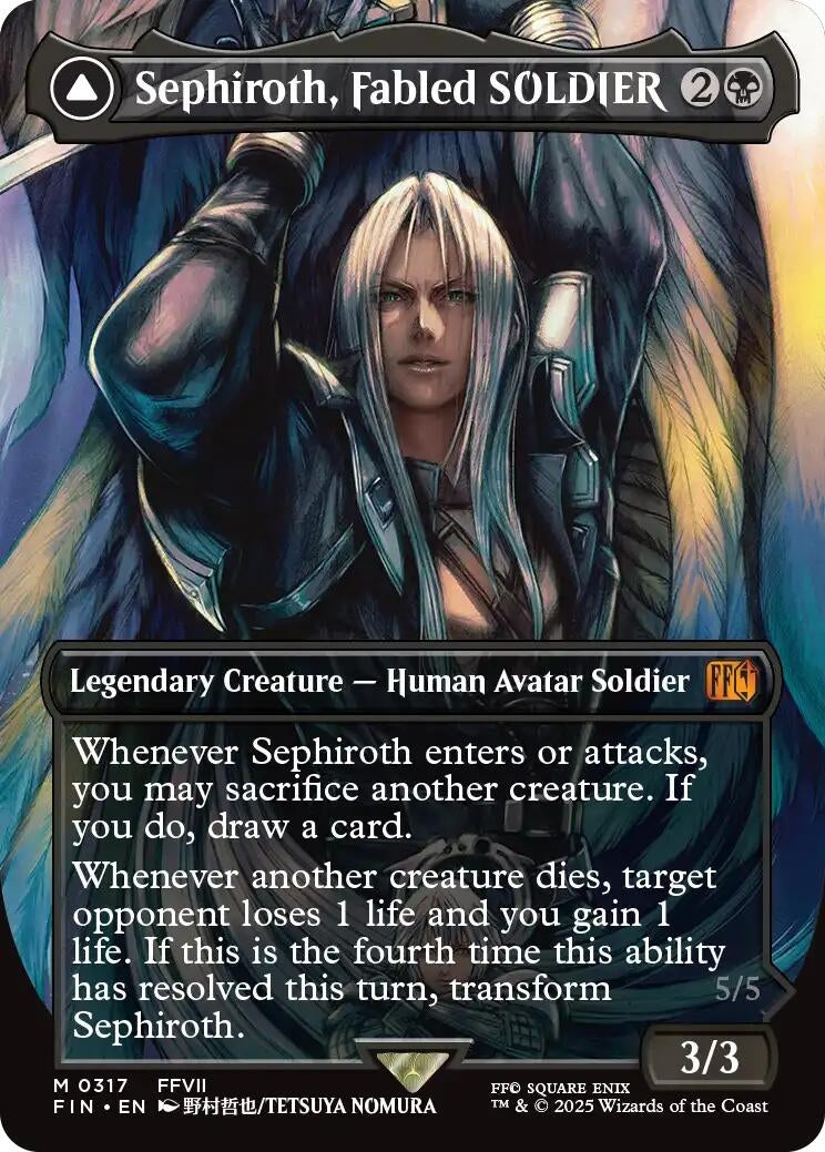 Sephiroth, Fabled SOLDIER (0317) (Borderless) (317) (FIN)
