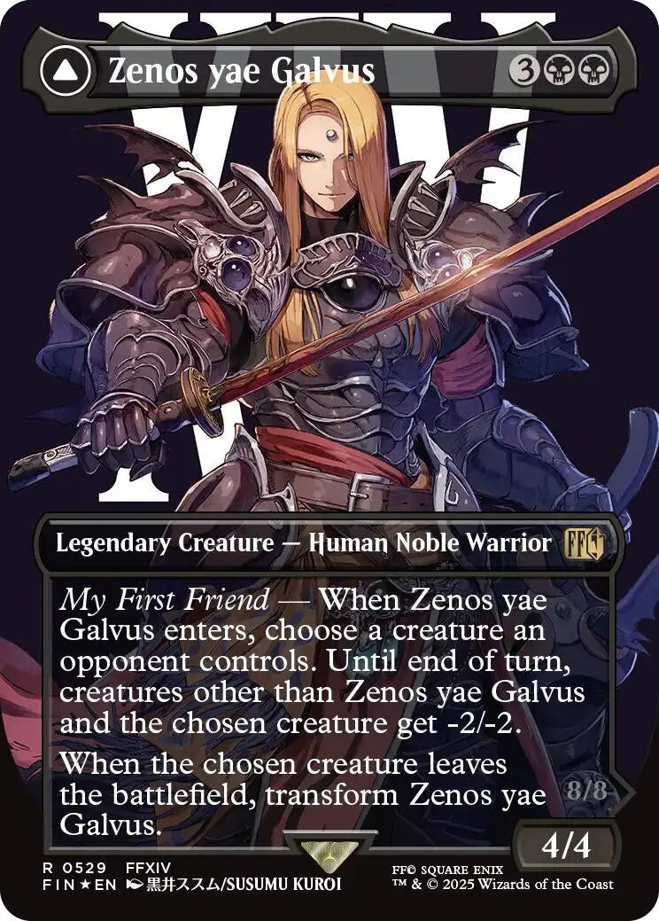 Zenos yae Galvus (Borderless) (Surge Foil) (529) (FIN)