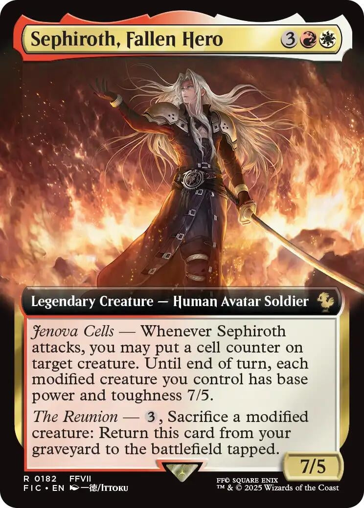 Sephiroth, Fallen Hero (Extended Art) (182) (FIC)