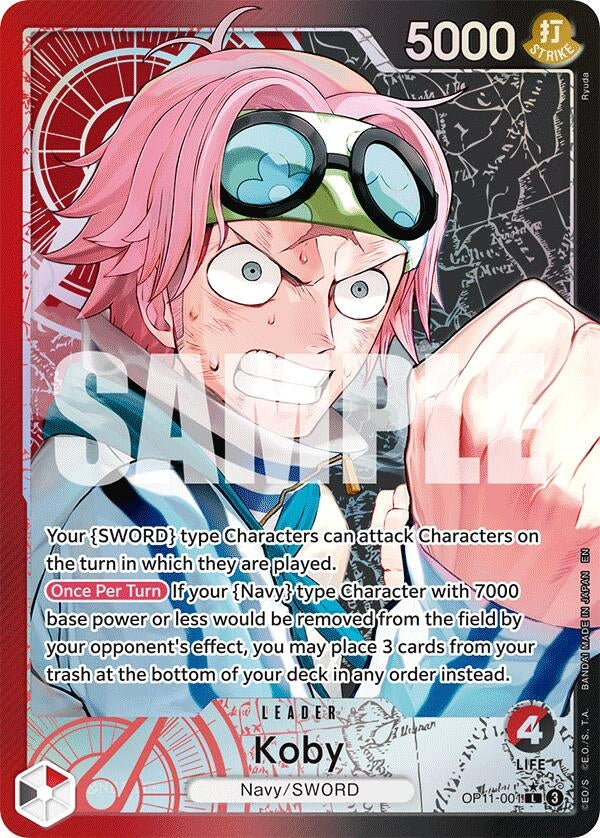 Koby (001) (Alternate Art) (OP11-001) (OP11)