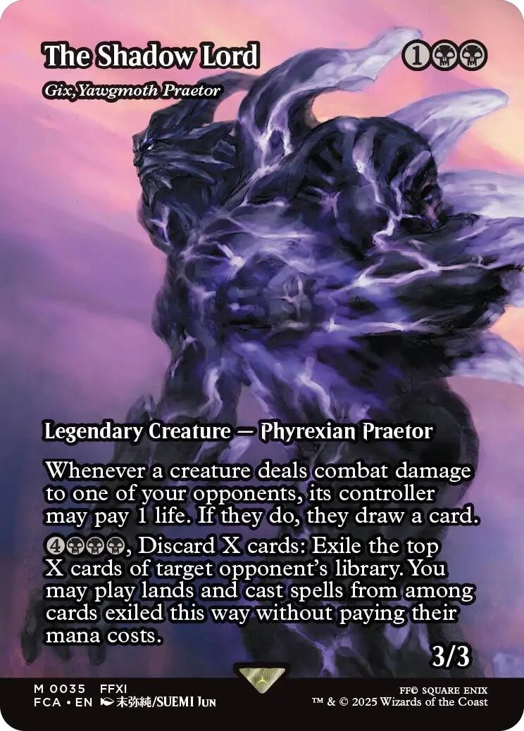 The Shadow Lord - Gix, Yawgmoth Praetor (Showcase) (35) (FCA)
