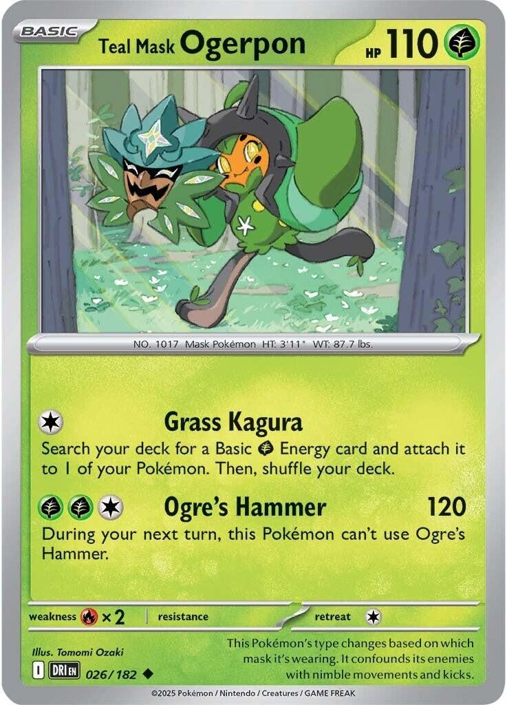 Teal Mask Ogerpon (026/182) (DRI)