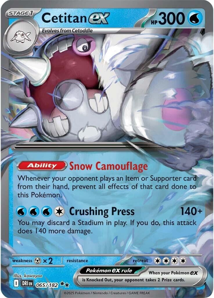 Image for Cetitan ex (065/182) (DRI) - Pokemon