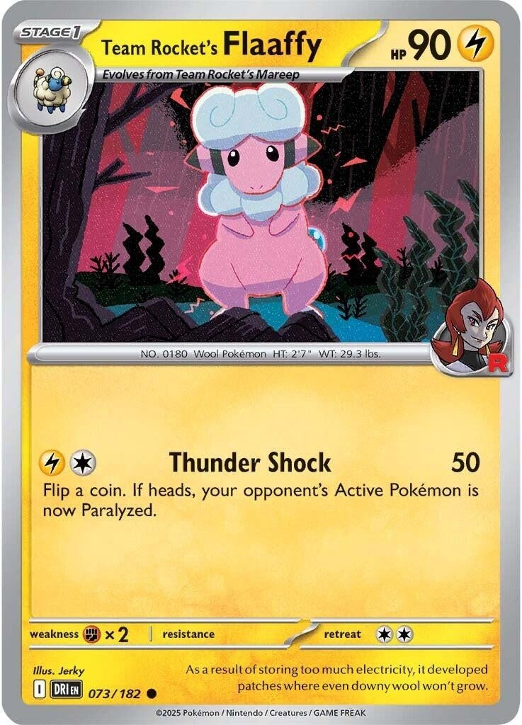 Team Rocket's Flaaffy (073/182) (DRI)
