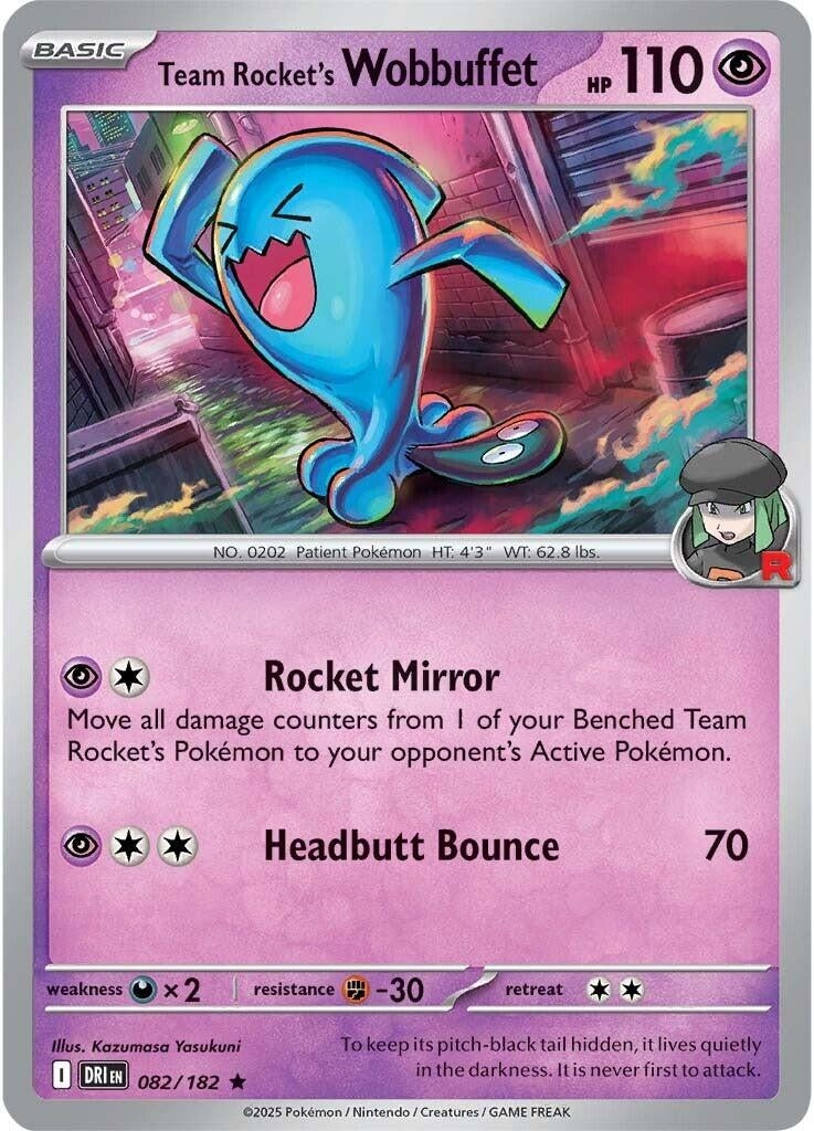 Team Rocket's Wobbuffet (082/182) (DRI)