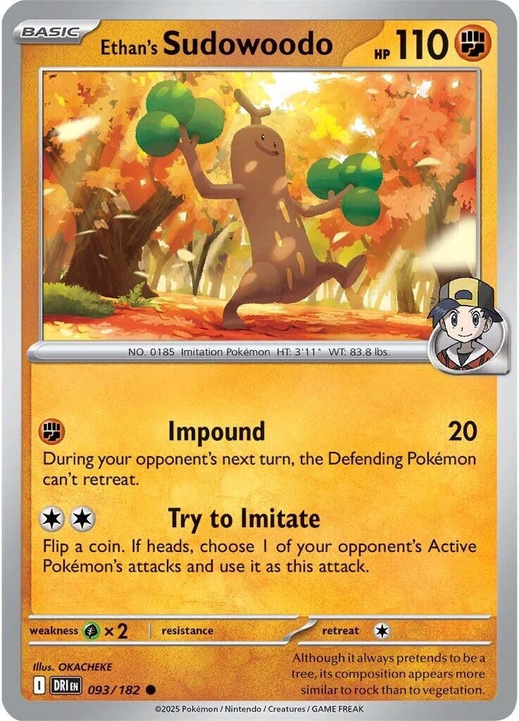 Ethan's Sudowoodo (093/182) (DRI)