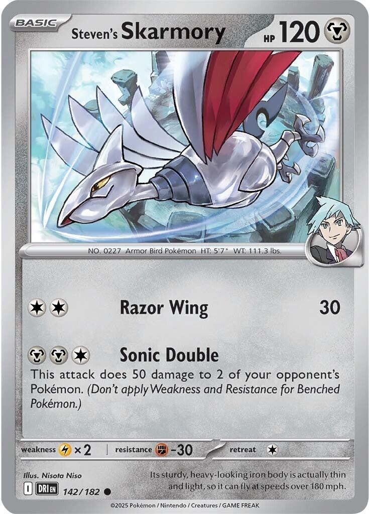 Steven's Skarmory (142/182) (DRI)