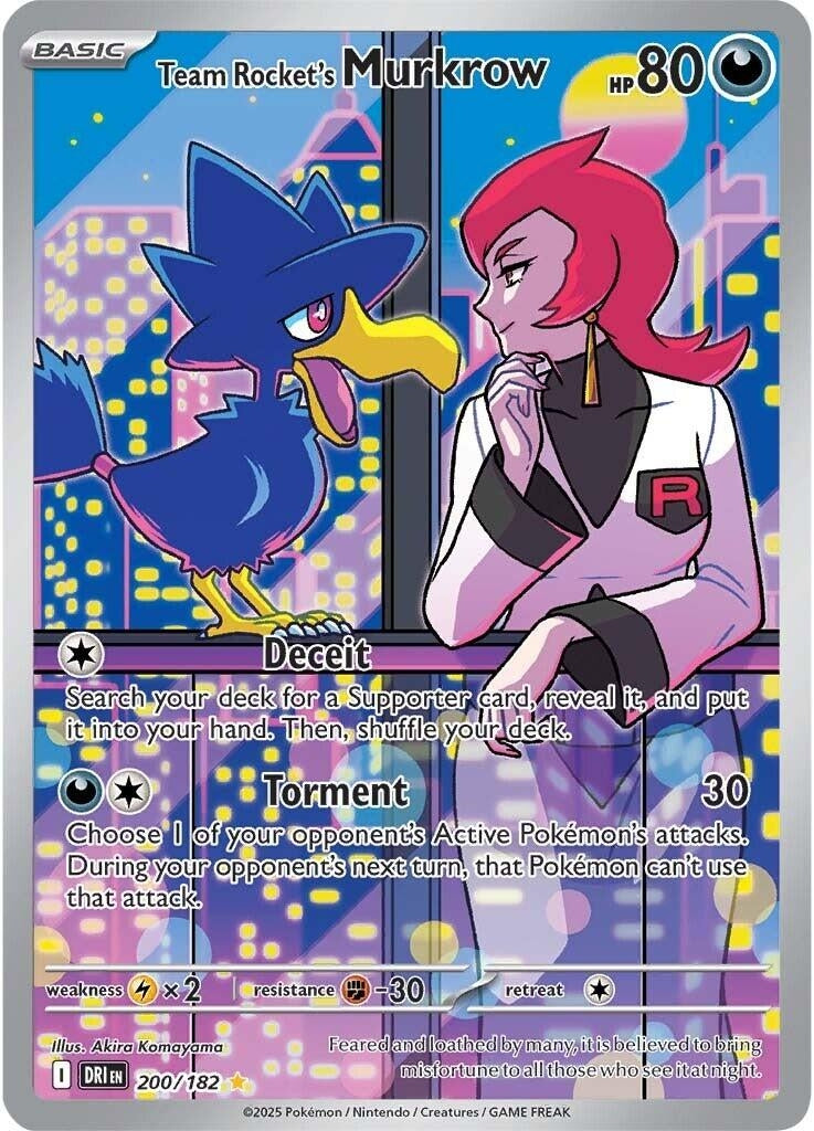 Team Rocket's Murkrow (200/182) (DRI)