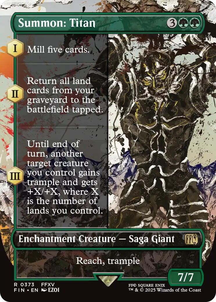 Summon: Titan (Borderless) (373) (FIN)