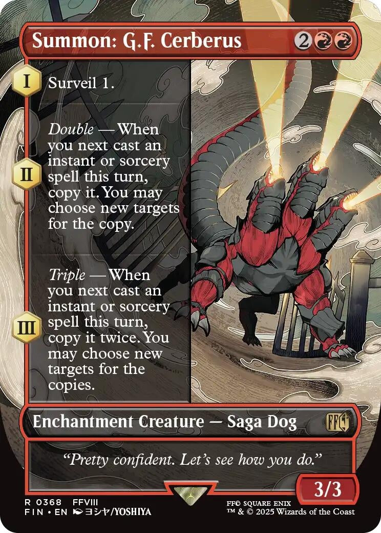 Summon: G.F. Cerberus (Borderless) (368) (FIN)