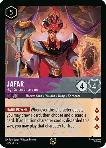 Jafar - High Sultan of Lorcana (Store Champion Participant) (32) (DLPC)