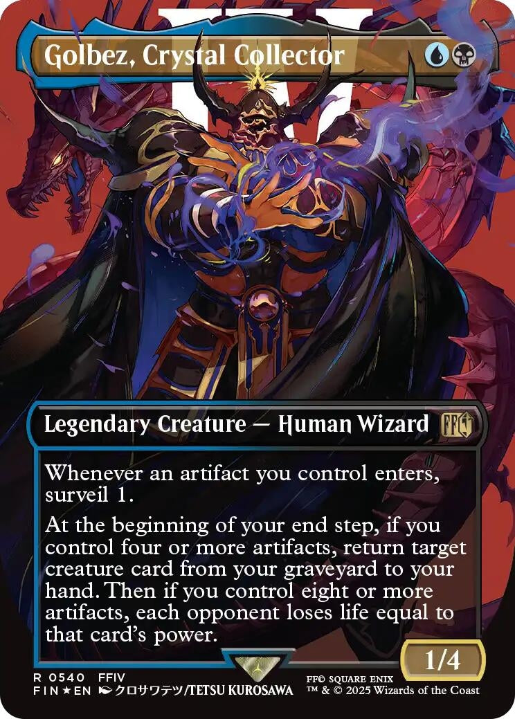 Golbez, Crystal Collector (Borderless) (Surge Foil) (540) (FIN)