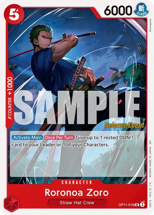 Roronoa Zoro (OP11-016) (OP11 RE)