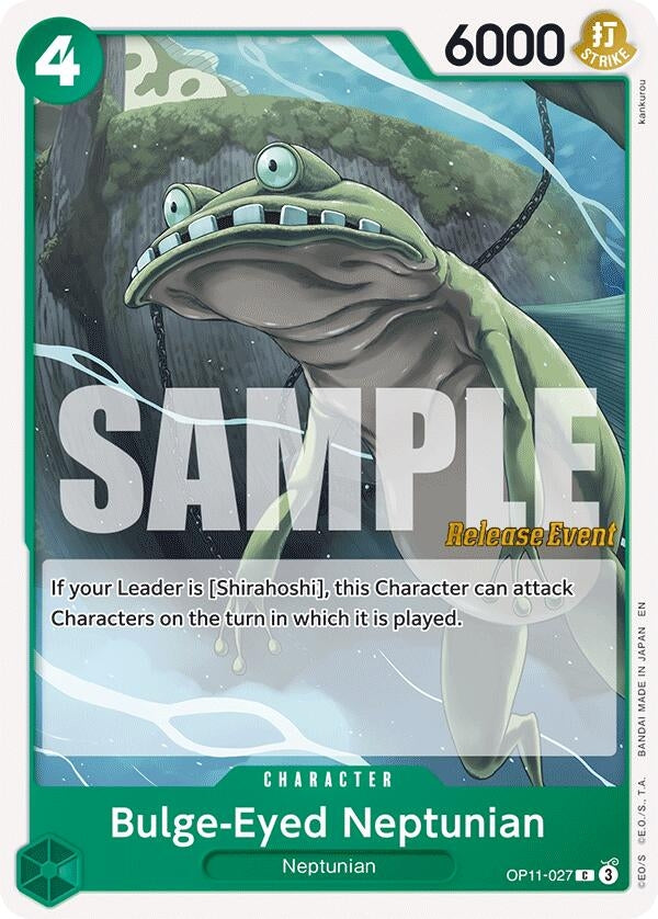 Image for Bulge-Eyed Neptunian (OP11-027) (OP11 RE) - One Piece Card Game