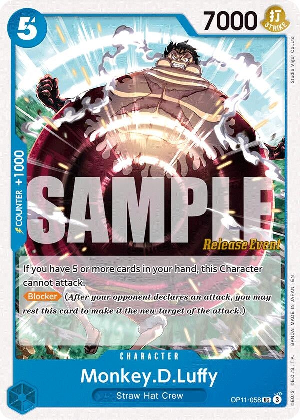 Image for Monkey.D.Luffy (058) (OP11-058) (OP11 RE) - One Piece Card Game