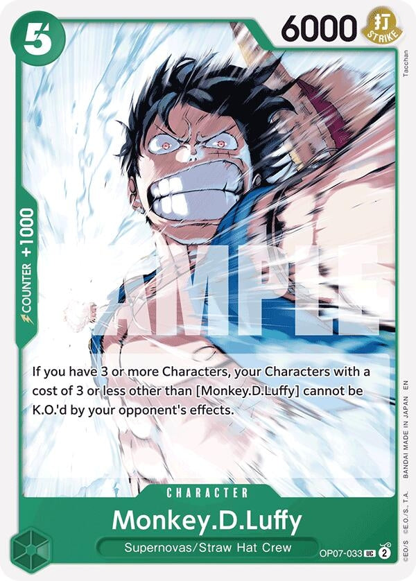Monkey.D.Luffy (Reprint) (OP07-033) (ST-24)
